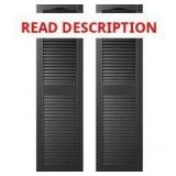 Builders Edge 14.5x54 1/2" Louvered Vinyl Exterio