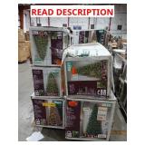 SKID LOT: ASSORTED CHRISTMAS TREES(5xBID)