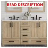 Tobana 60 in. Double Sink Vanity