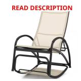 Metal Outdoor Rocking Chair with Backrest