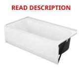 Maui Plus 60x32in Soaking Bathtub, White