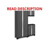 NewAge 54W 3-Cabinet Gray Garage Stor