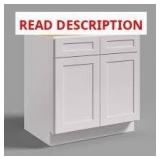 Hausvita 33"W x 24"D x 34.5"H Shaker Dove
