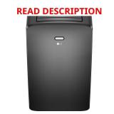 LG 8000 BTU Portable AC, 115V, Wi-Fi, Gray