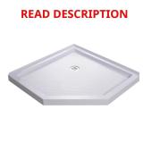 SlimLine 36x36 Neo-Angle Shower Pan White