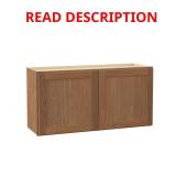 Sinclair 36in Wall Bridge Cabinet Oak