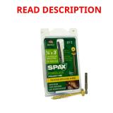 SPAX 1/4 x 3 in Yellow Wood Screws (12)
