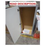 18" x 13" x 42" Gray Wall Cabinet