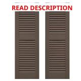 TailorMade 14.5 in. Louvered Shutters