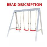 ASPEN Vinyl Wood Swing Set
