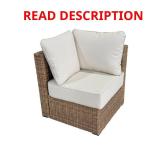 Vistana Wicker Outdoor Sectional Chair Beige