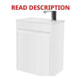 eclife 16x9.8x20.3 in Wall Vanity, White