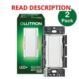 Maestro LED+ Dimmer Switch 150W 2-Pack White