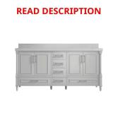 Hudson 72" Double Sink Vanity w/ Quartz Top