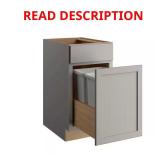 Courtland Trash Can Cabinet, Sterling Gray
