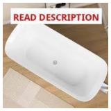 Getpro 67x31 in Acrylic Freestanding Bathtub