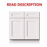 Solid Wood Shaker Kitchen Cabinet White