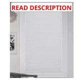 White Cordless Blackout Shade, 9/16", 34x48