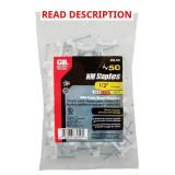 Gardner Bender 1/2 in. Plastic Staple 50 pk