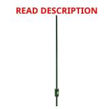 Green Steel T-Posts with Anchor Plate, 5 ft