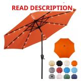 9 ft Steel Market Solar Umbrella