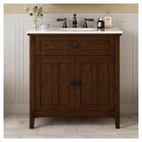 Artisan Freestanding Bath Vanity - Dark Oak