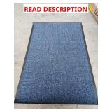 46"x31" nonslip blue runner rug