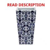 18 in. Oriental Blue Planter (Metal)