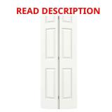 24 in. x 80 in. Colonist White Bi-Fold Door