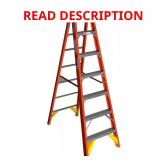 7 ft Fiberglass Step Ladder, 300 lb Load