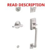 Century Satin Nickel Handleset with Latitude