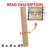 Post Protector Cedar Deck Sleeve 3.5x3.5-in