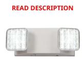 Efficient Hardwired 110V LED 2-Head Light