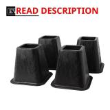 Everbilt 6 in. Black Bed Risers