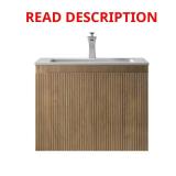 Liner 24" Yellow Oak Bath Vanity, 2 Drawers