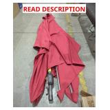 Solar Patio Umbrella (Has Damage, Missing Pole)