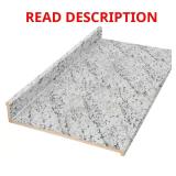 Skid Lot of 10 ft Laminate Countertop   White Gra