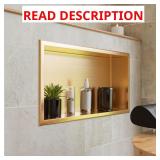 Stainless Steel Shower Niche Brushed Gold PVD