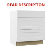 Shaker 30W x 24D x 34.5H Cabinet, Satin White