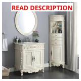 Winslow 33 in Bath Vanity with Marble Top