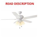 Rockport 52 in Indoor LED White Ceiling Fan
