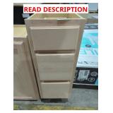12" x 21-1/4" x 34.5" Unfinished 3 Drawer Base