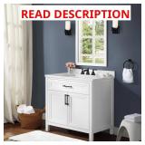 Mayfield 36 in. Vanity w/ Marble Top & Basin