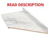 6 ft Laminate Countertop with Calcutta Marble