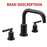 Gibson 2-Handle Tub Faucet Trim Matte Black