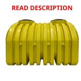 1000 Gal Yellow Polyethylene Tank (Single)