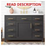 Bonheur 49" Bath Vanity with White Stone Top