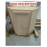 33-3/4" x 21" x 36-1/4" Unfinished Corner Cabinet