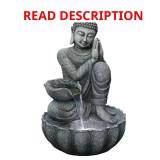 32 in. H Buddha Fountain with LED