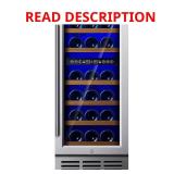 Cellar Cooling Unit 15 in. Wine Cooler, Black